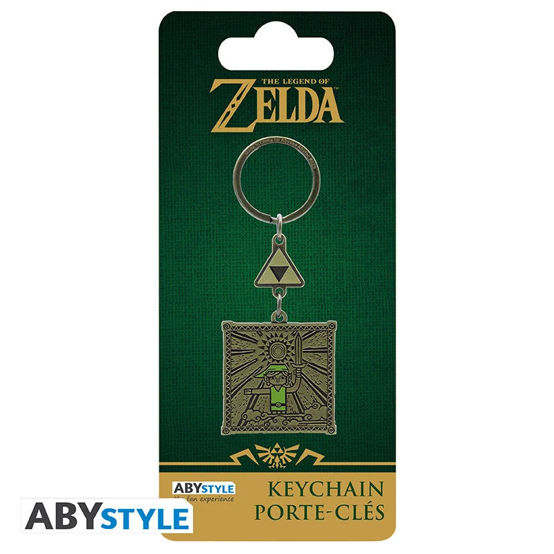 THE LEGEND OF ZELDA - Keychain - Link & Triforce