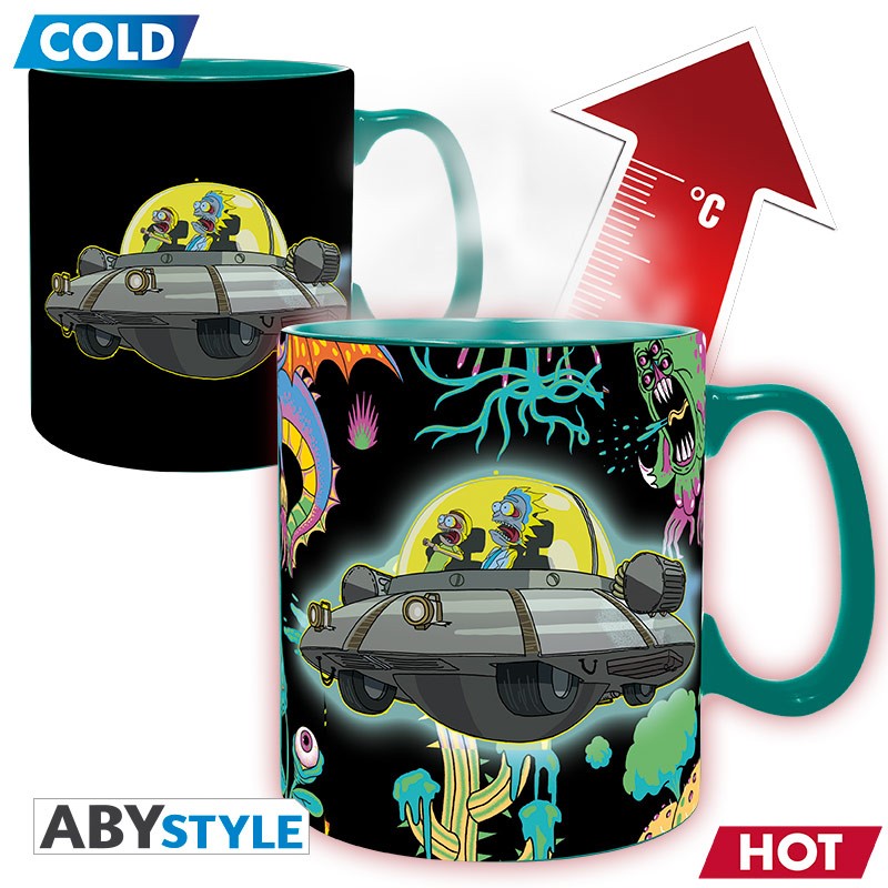 RICK & MORTY - Mug Heat Change 460 ml - Space Ship