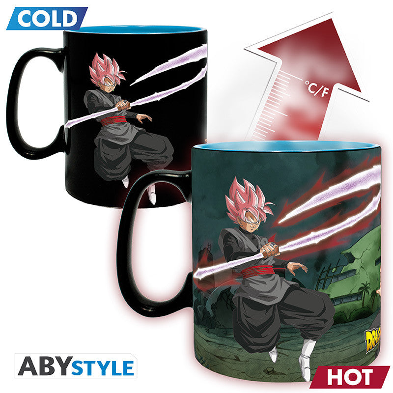 DRAGON BALL SUPER - Saiyans & Black - Mug Heat Change 460ml
