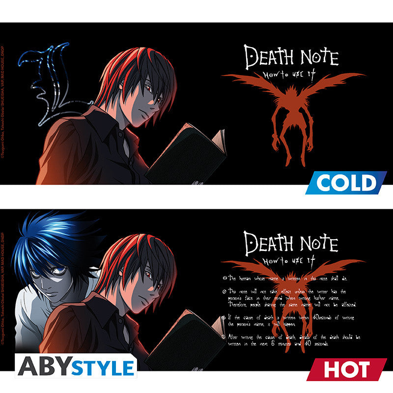 DEATH NOTE - L & Light - Mug Heat Change 460ml