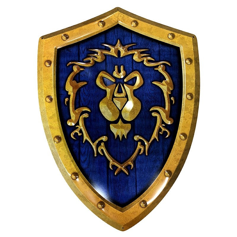 WORLD OF WARCRAFT - Alliance Shield - Metal Plate '25x35cm'