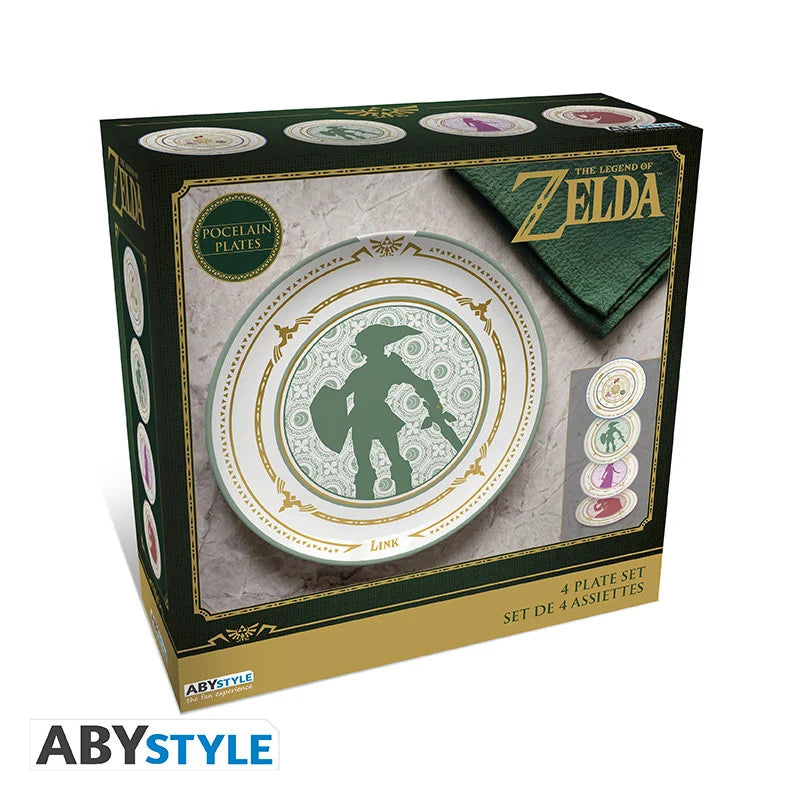 THE LEGEND OF ZELDA - Hyrule's Legends - Set of 4 Plates 21cm