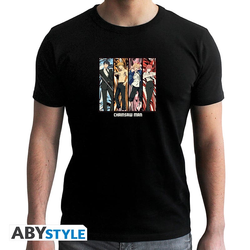 CHAINSAW MAN - T-Shirt Group Unisex black (XS)