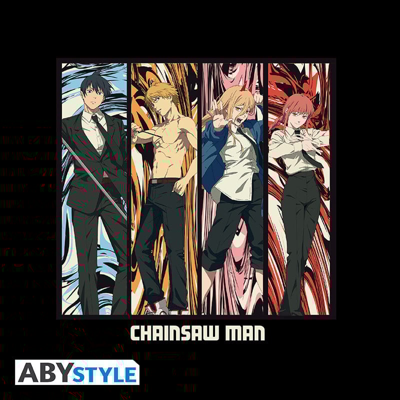 CHAINSAW MAN - T-Shirt Group Unisex black (XS)