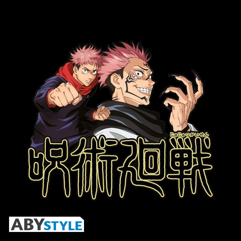 JUJUTSU KAISEN - T-Shirt Itadori & Sukuna Unisex black (M)