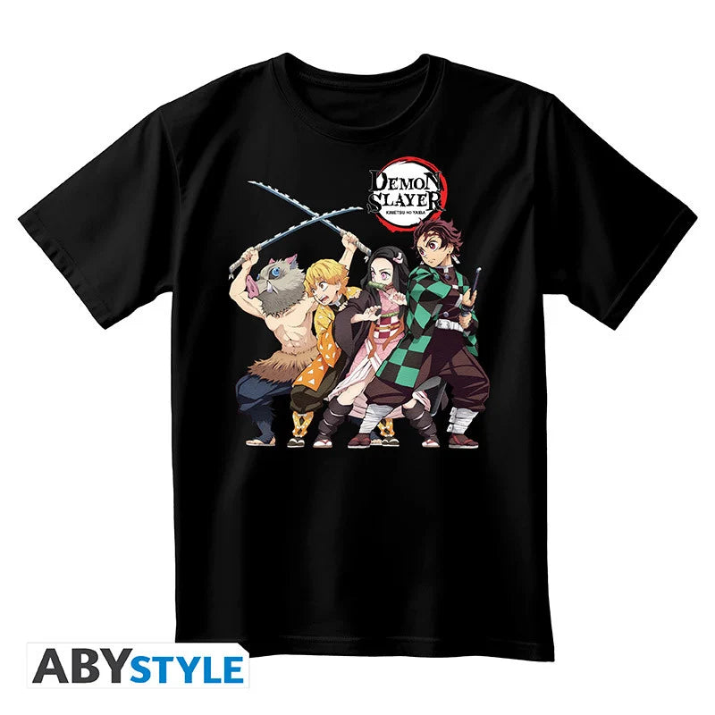 DEMON SLAYER - T-Shirt Group Unisex black (S)