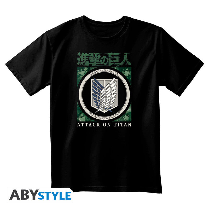 ATTACK ON TITAN - T-Shirt Scout Legion Unisex black (XXL)