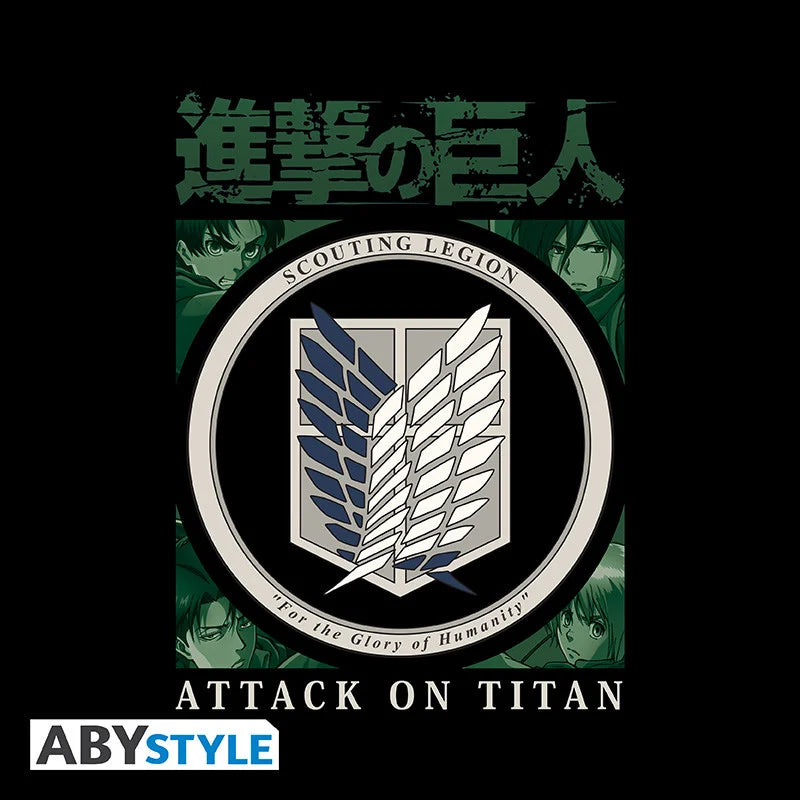 ATTACK ON TITAN - T-Shirt Scout Legion Unisex black (L)