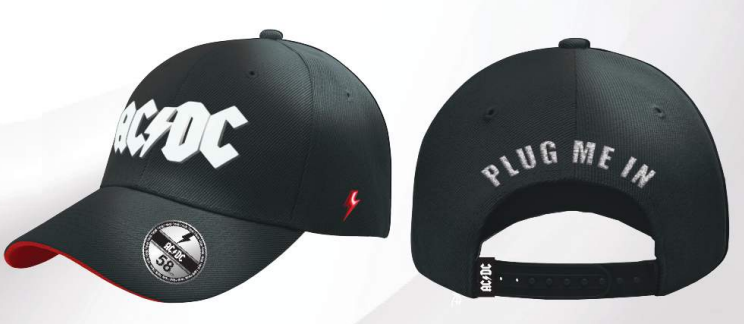 AC/DC - Plug Me In - Baseball Cap "Washed"