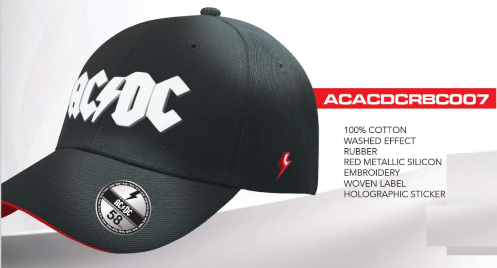 AC/DC - Plug Me In - Baseball Cap "Washed"