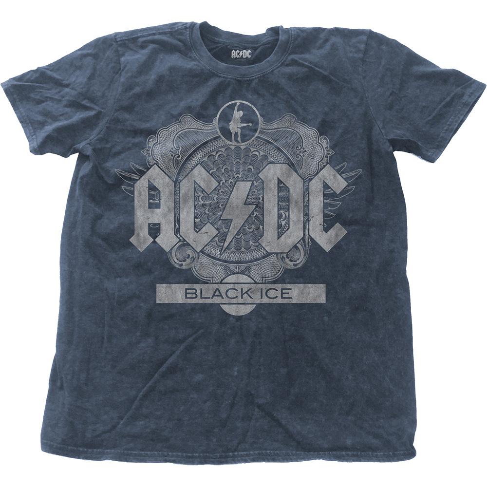 AC/DC - T-Shirt Snow Wash Col - Black Ice (S)
