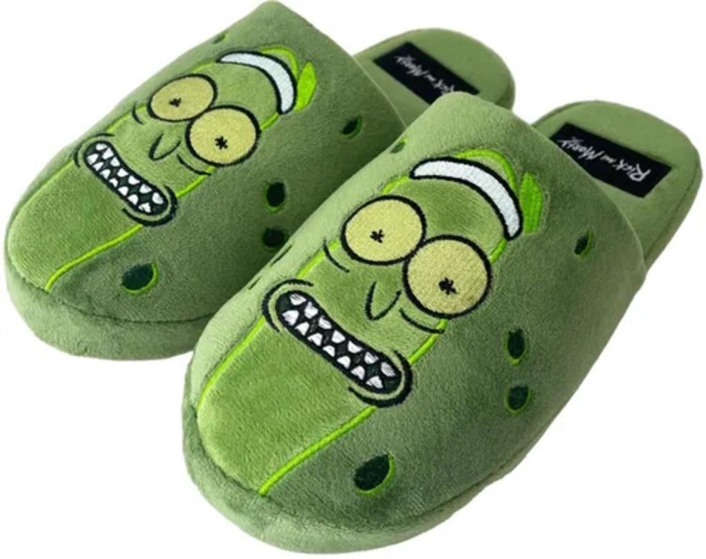 RICK & MORTY - Mule Slippers - Pickle Rick UK 8+