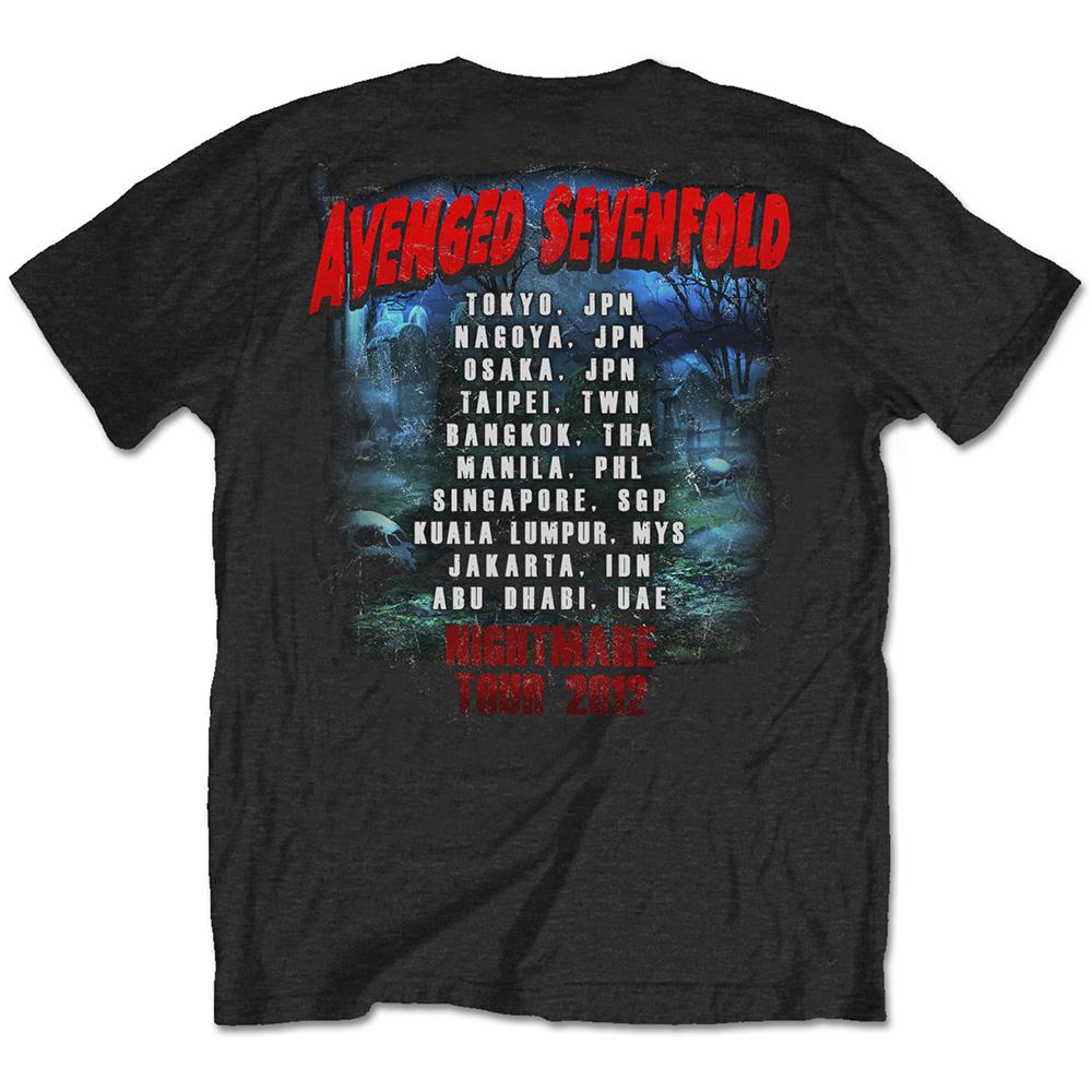 AVENGED SEVENFOLD - T-Shirt RWC- Buried Alive Tour 2012 (S)