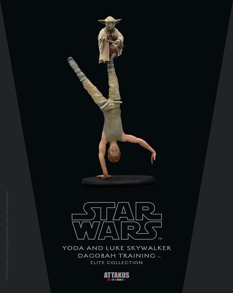 STAR WARS - ELITE Collection - Yoda And Luke Dagobah Trainning -19cm