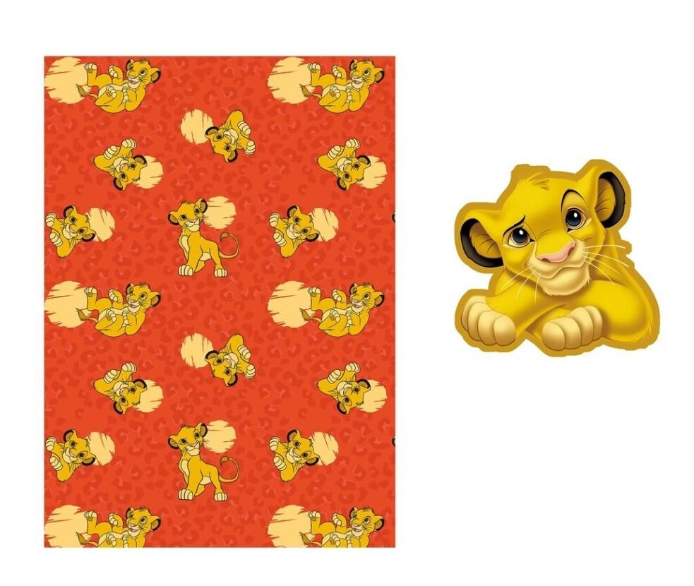 THE LION KING - Simba - Coral Blanket 100x140cm + Cushion