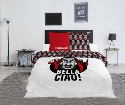 CASA DE PAPEL - Parure de lit 240x220cm - Bella Ciao '100% Coton'