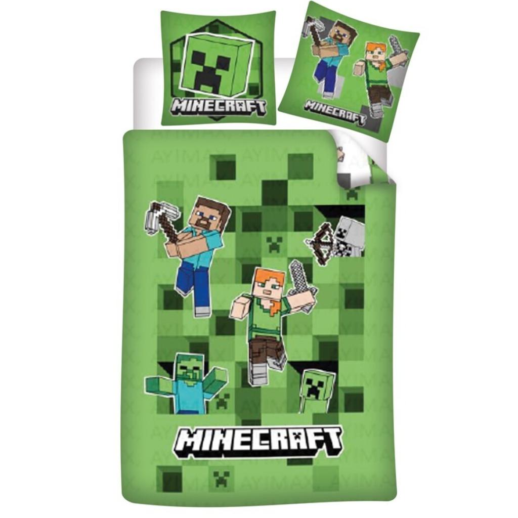 MINECRAFT - Duvet Cover 140x200cm + 65x65cm