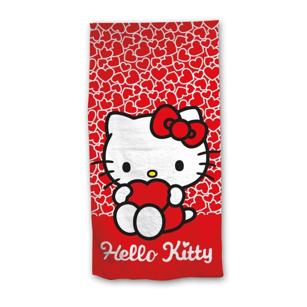 HELLO KITTY - Heart - Beach Towel 70x140cm