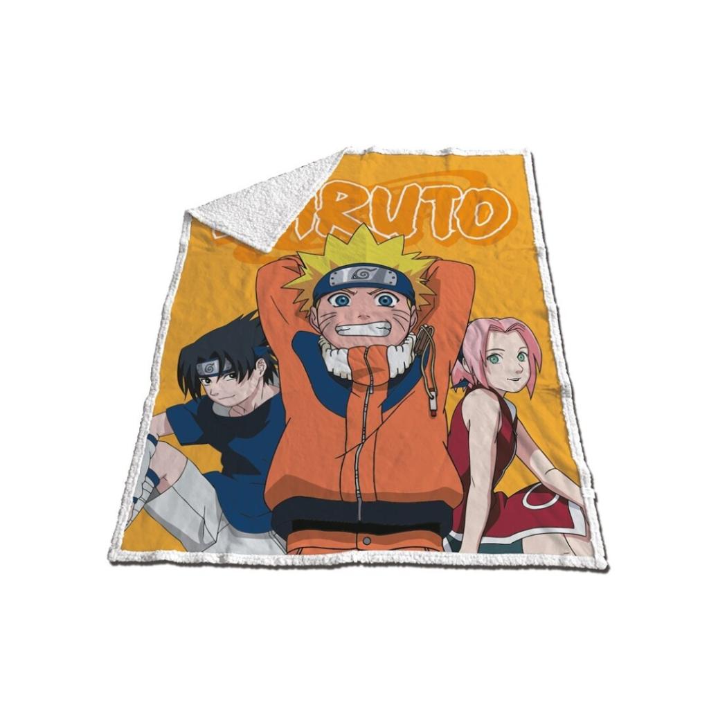 NARUTO - Sherpa Blanket 120x150cm - Naruto, Sasuke & Sakura