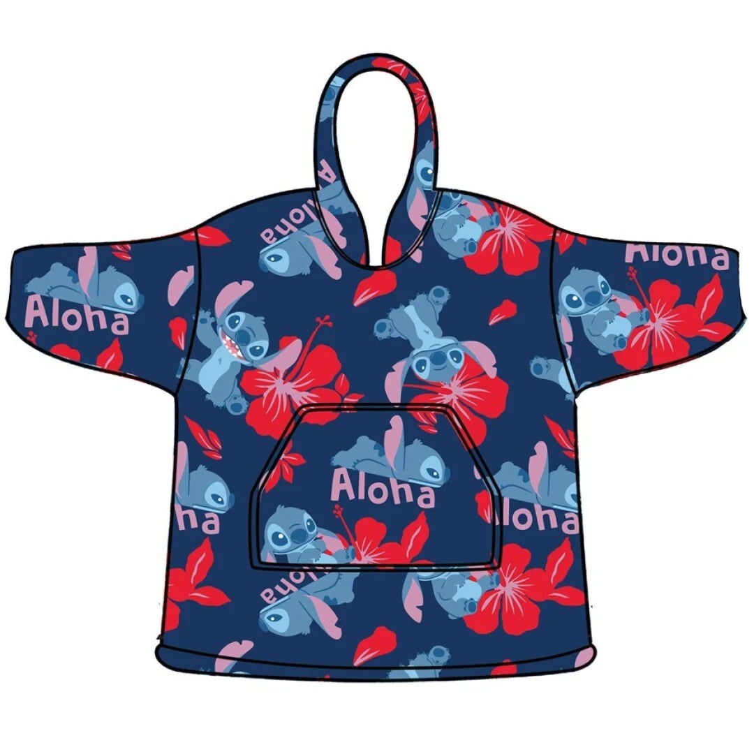 LILO & STITCH - Aloha - Sweat Poncho - Children Size (7-14 Years)