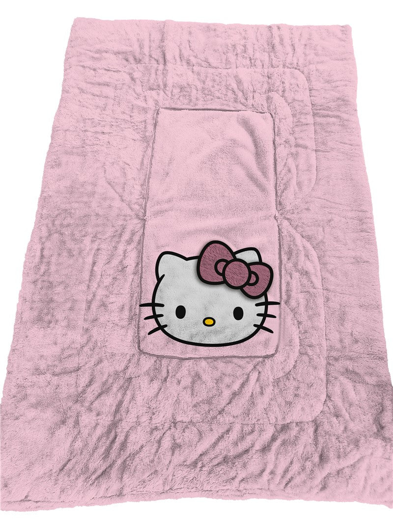 HELLO KITTY - Cushion Blanket