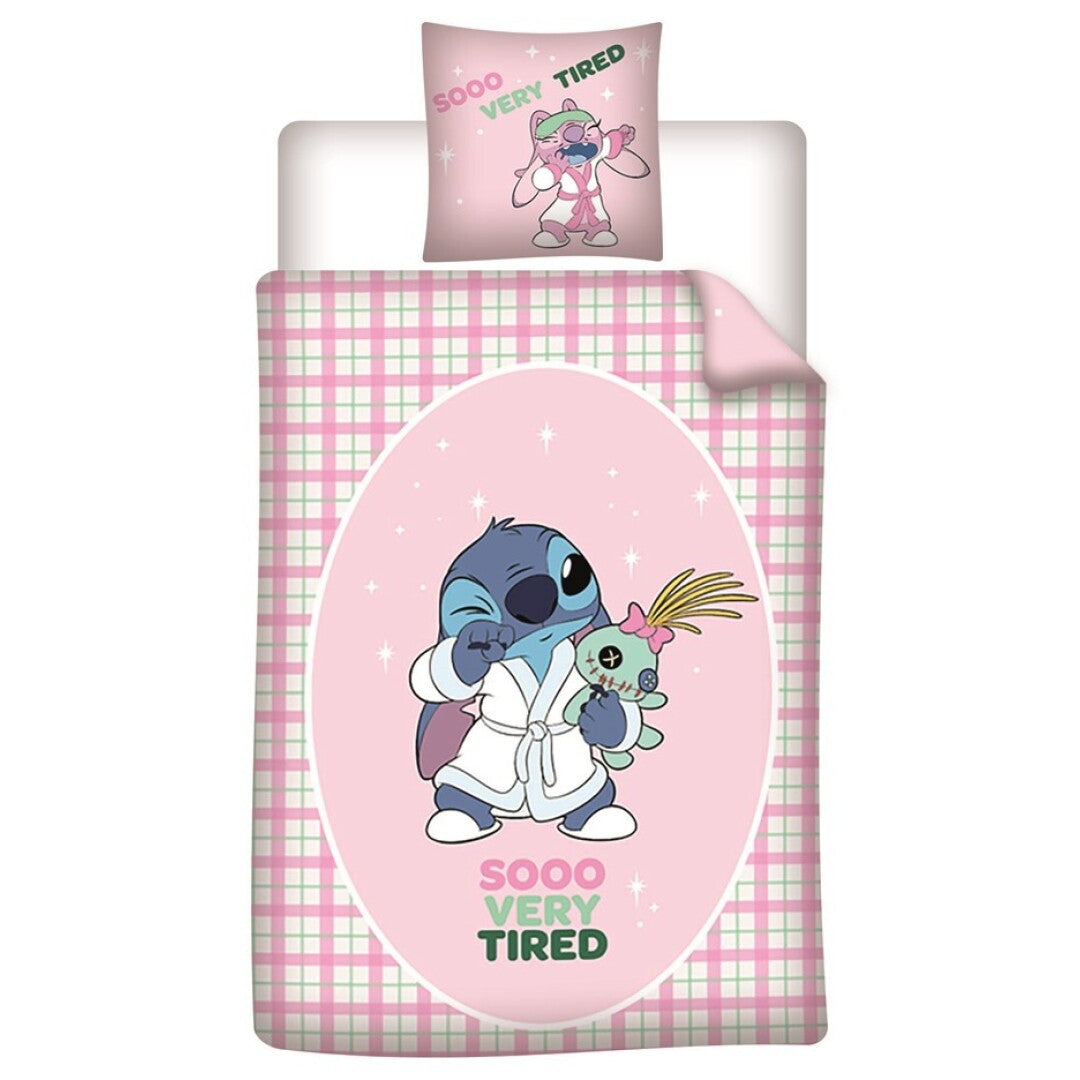 LILO & STITCH - Sooo Very Tired - Duvet Cover 140x200cm + 65x65cm