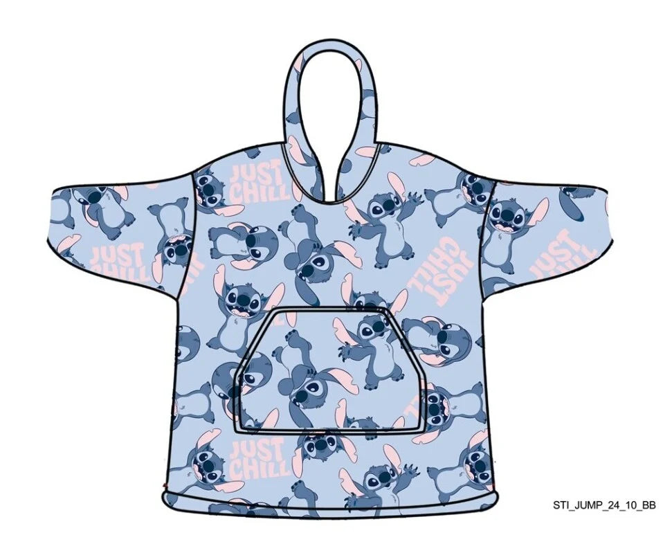LILO & STITCH - Just Chilling - Sweat Poncho - Adult Size