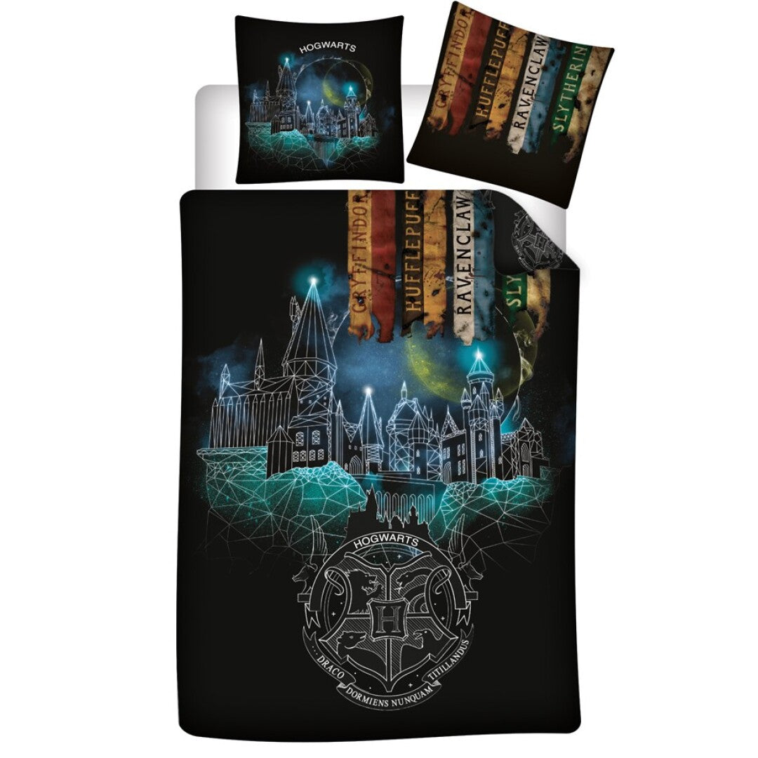 HARRY POTTER - Hogwarts - Duvet Cover 140x200cm - '100% microfiber'