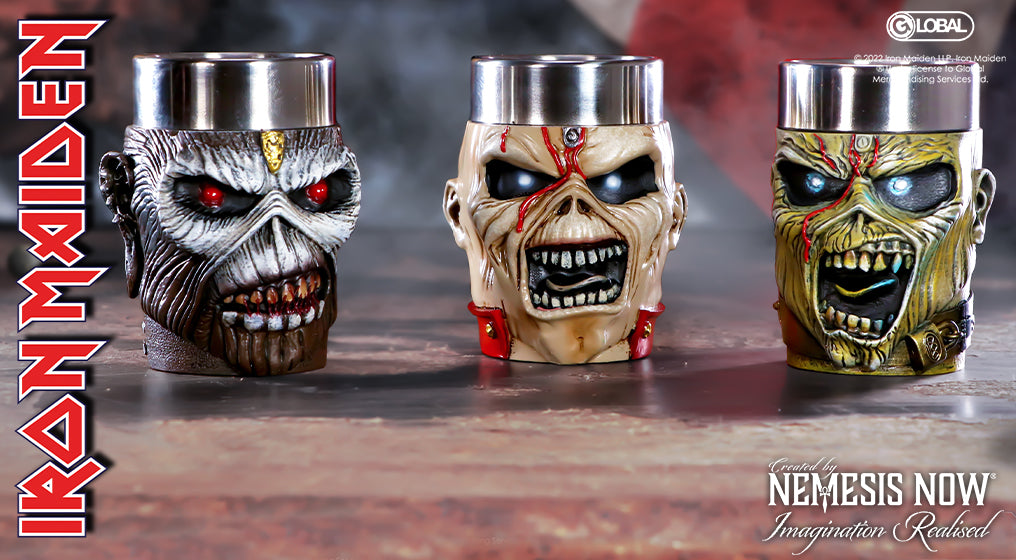 IRON MAIDEN - Eddie - Set of 3 Shot Glasses 9cm