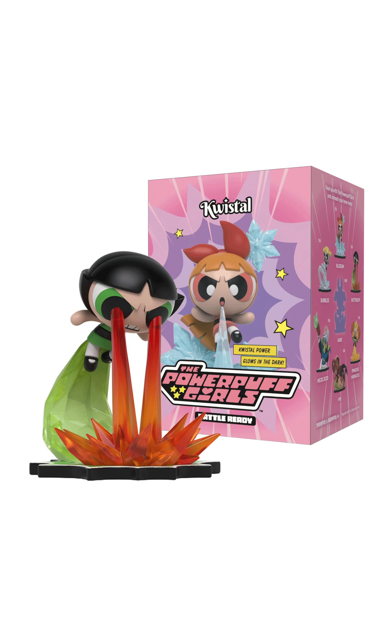 THE POWERPUFF GIRLS - Kwistal Battle Ready Series - Display 6 Fig.