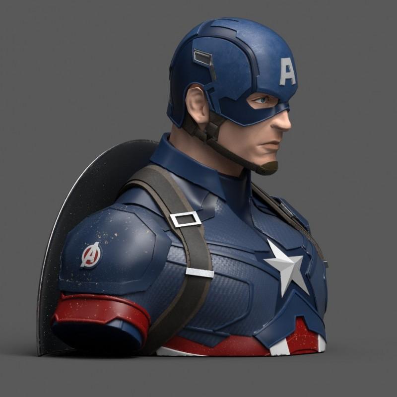 MARVEL - Captain America Avengers Endgame - Money Bank Bust 20 cm