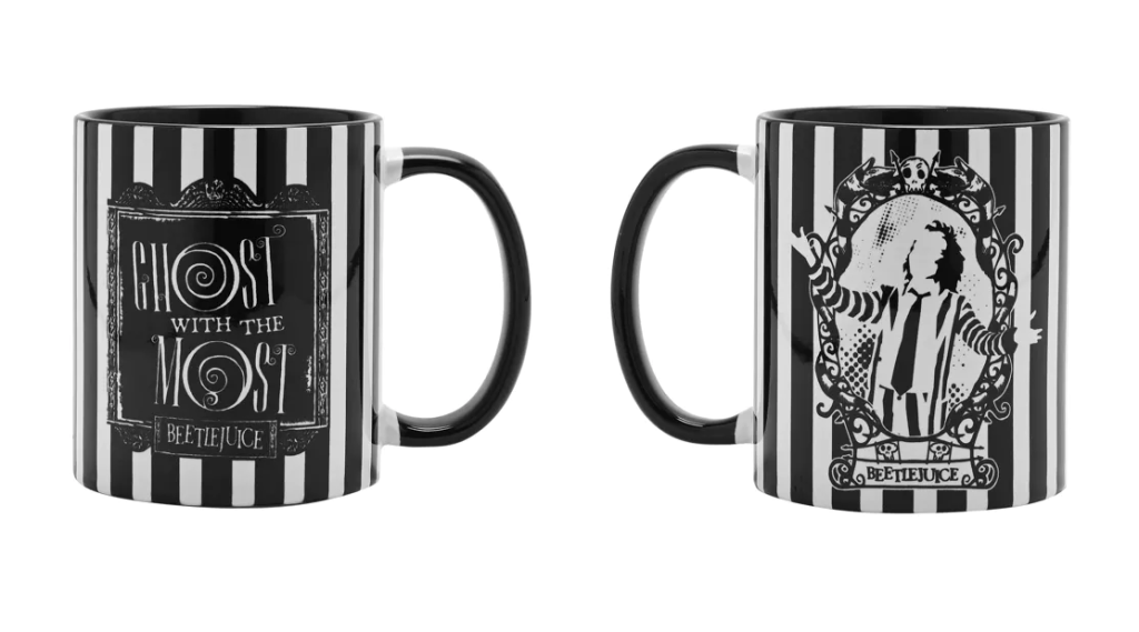 BEETLEJUICE -Black&White -Ghost with the most - Inner Colored Mug 10Oz