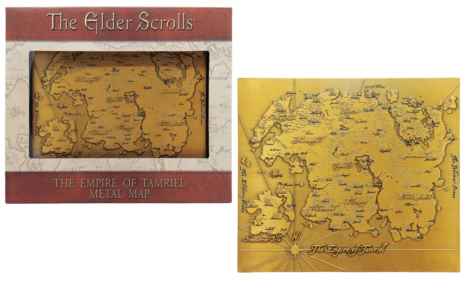 THE ELDER SCROLLS - Limited Edition Metal Map of Tamriel