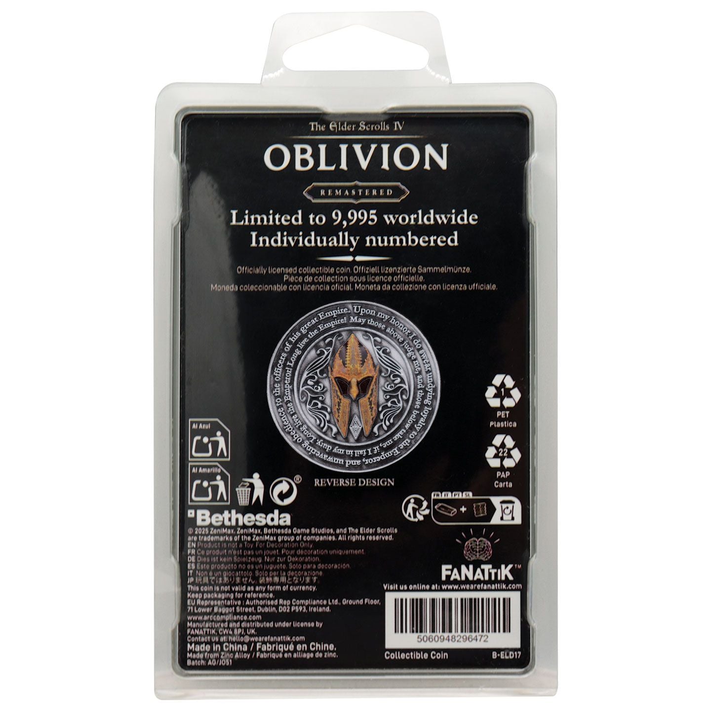 THE ELDER SCROLLS OBLIVION - Imperial City - Limited Edition Coin