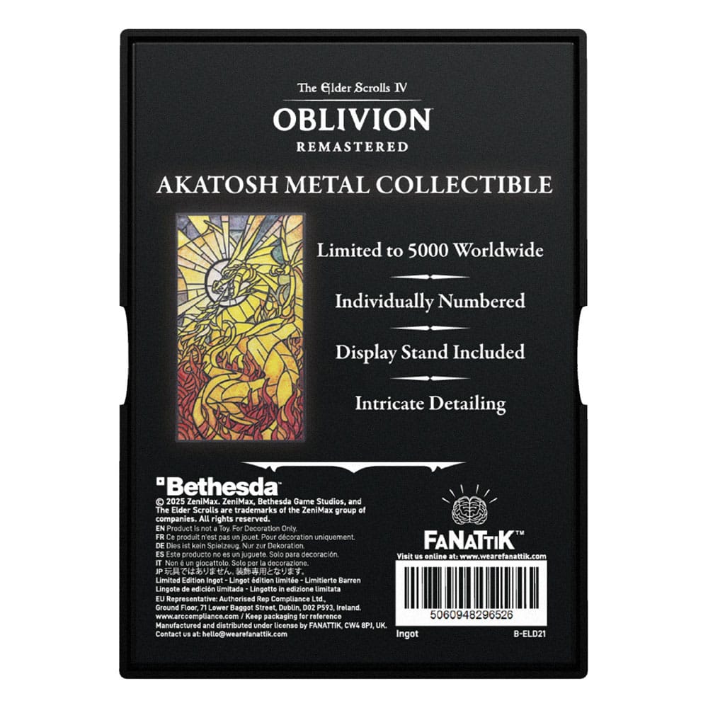 THE ELDER SCROLLS OBLIVION - Akatosh - Limited Edition Ingot