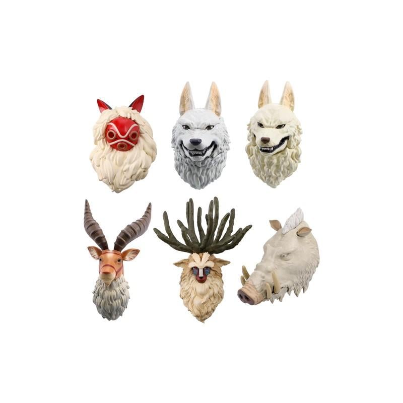 PRINCESS MONONOKE - Collection of 6 assorted 3D Character Magnet