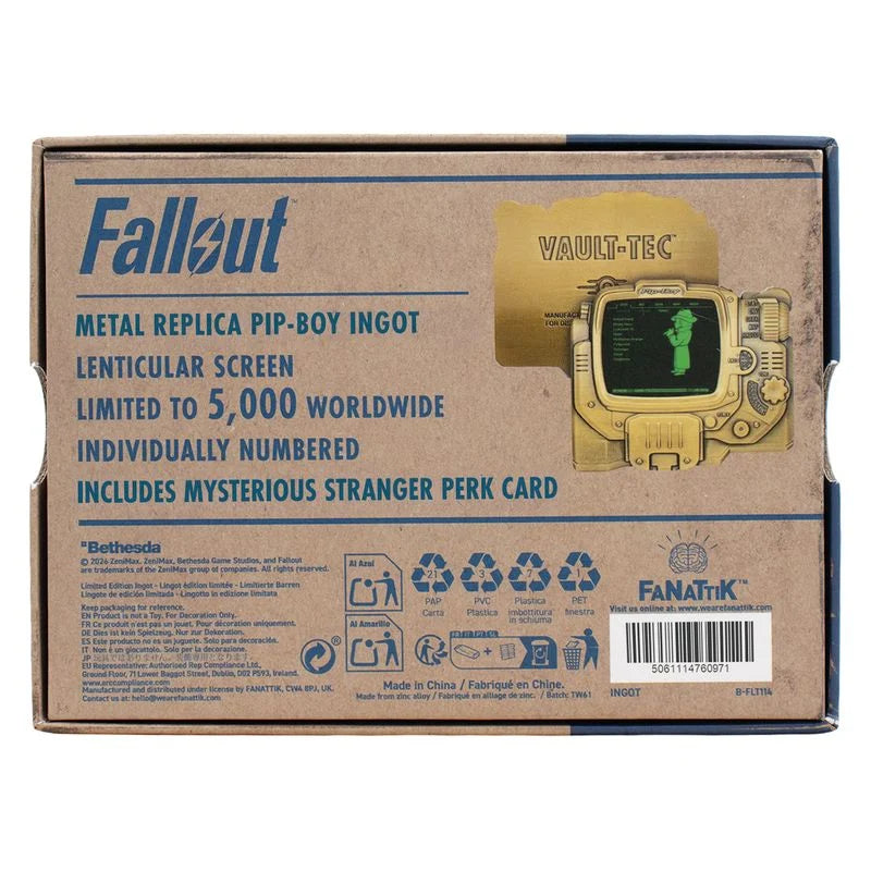 FALLOUT - Pip-Boy Lenti. "Mysterious Stranger" - Ingot Limited Edition