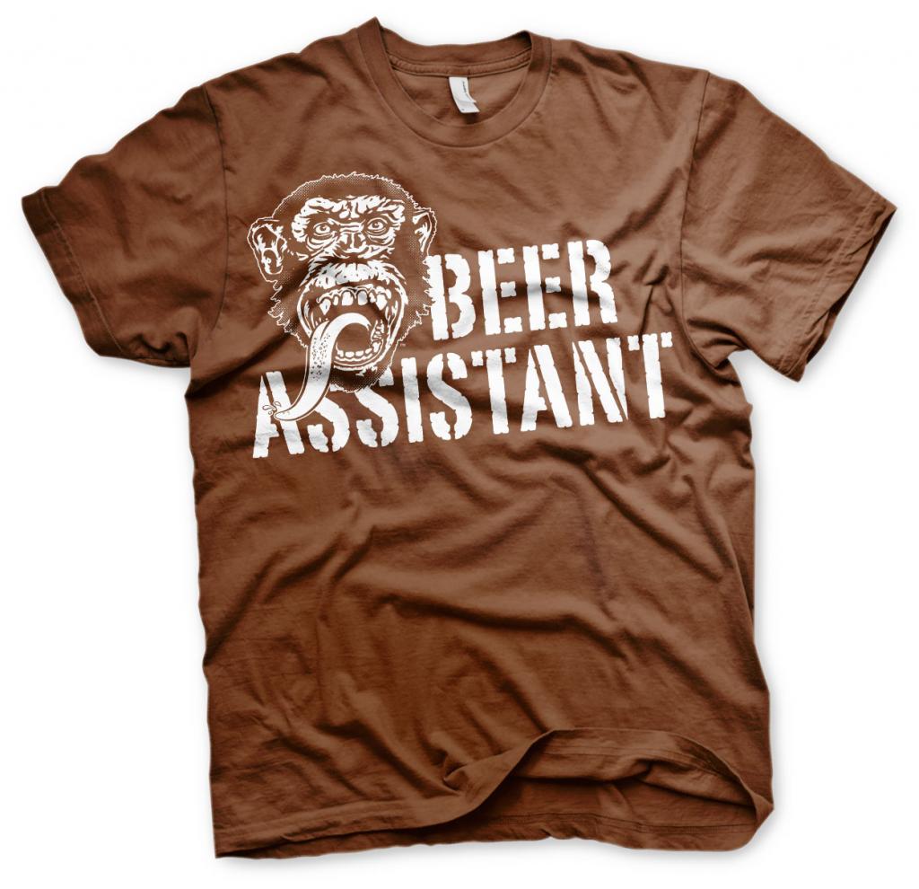 GAS MONKEY - T-Shirt Beer Assistant - Brown (12 Years)