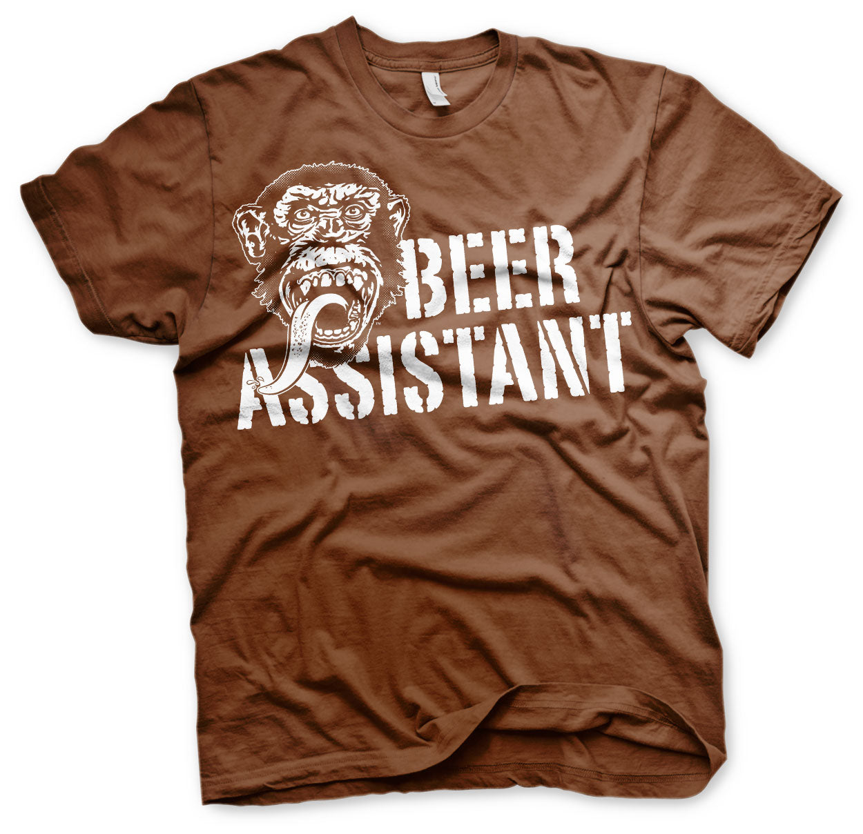 GAS MONKEY - T-Shirt Beer Assistant - Braun (S)