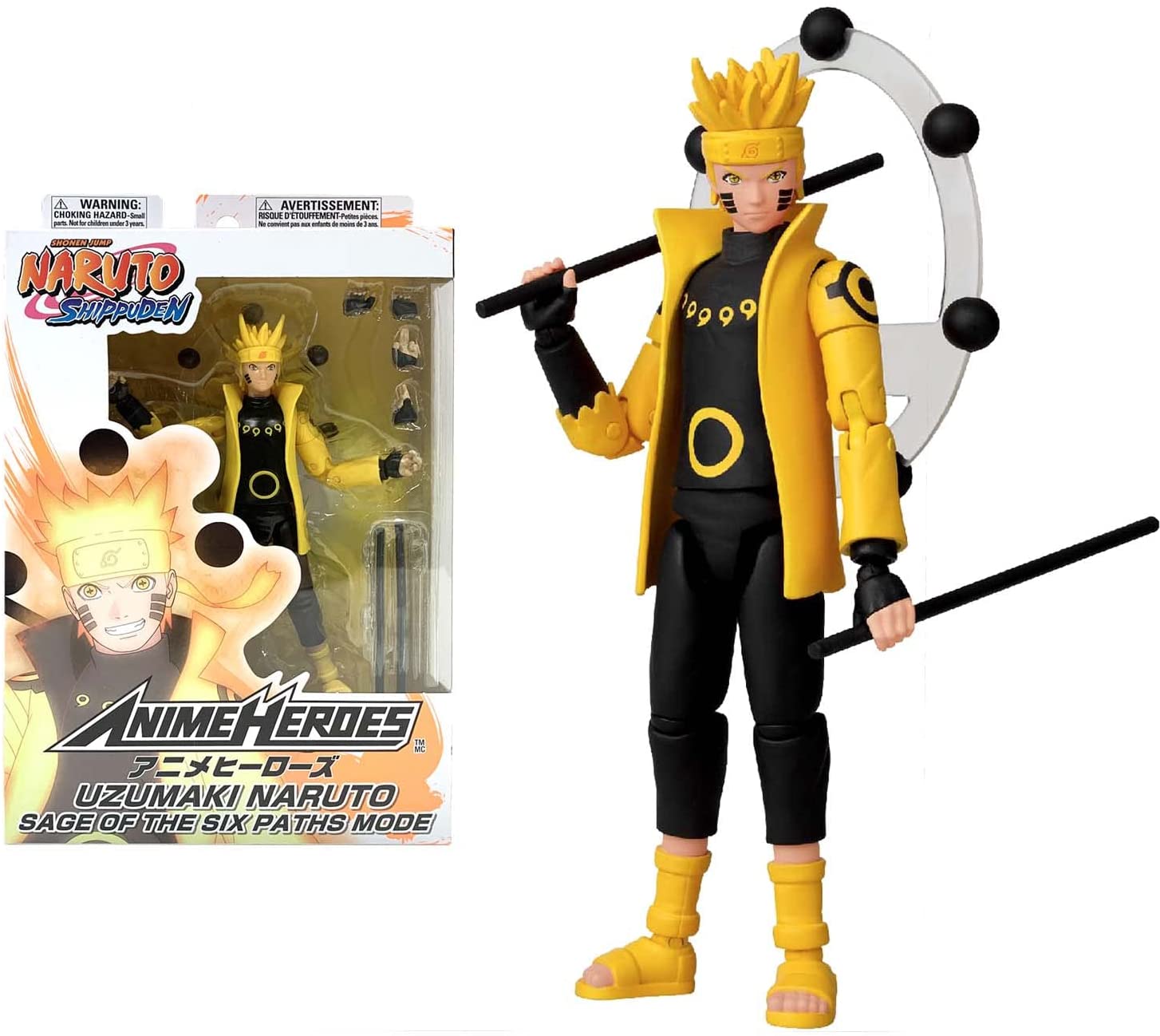 NARUTO - Naruto Sage of Six Paths Mode - Figur Anime Heroes 17cm