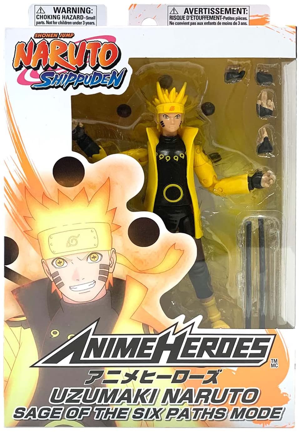 NARUTO - Naruto Sage of Six Paths Mode - Figur Anime Heroes 17cm