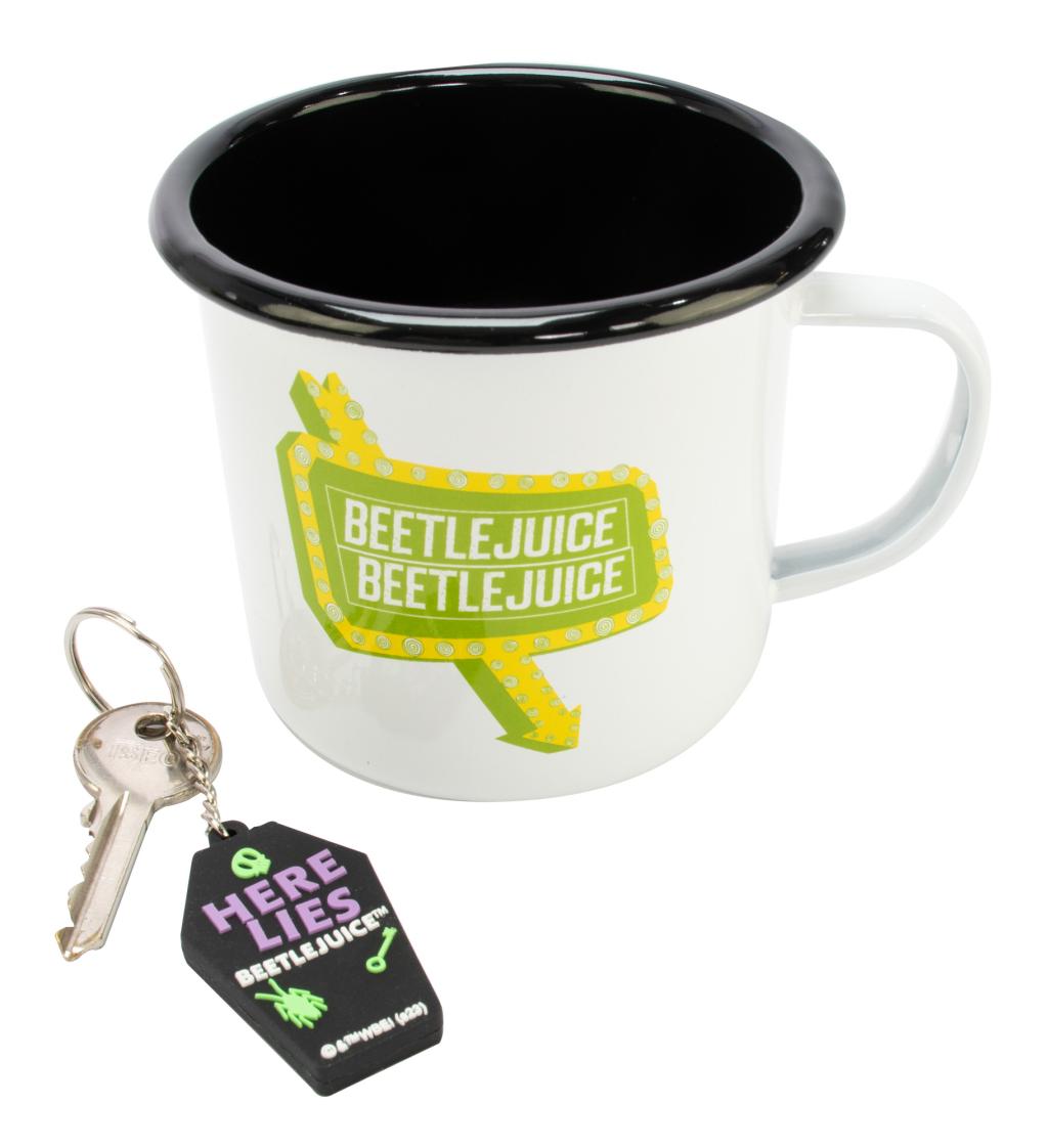 BEETLEJUICE – Strange &amp; Unusual – Geschenkbox – Tasse + Schlüsselanhänger