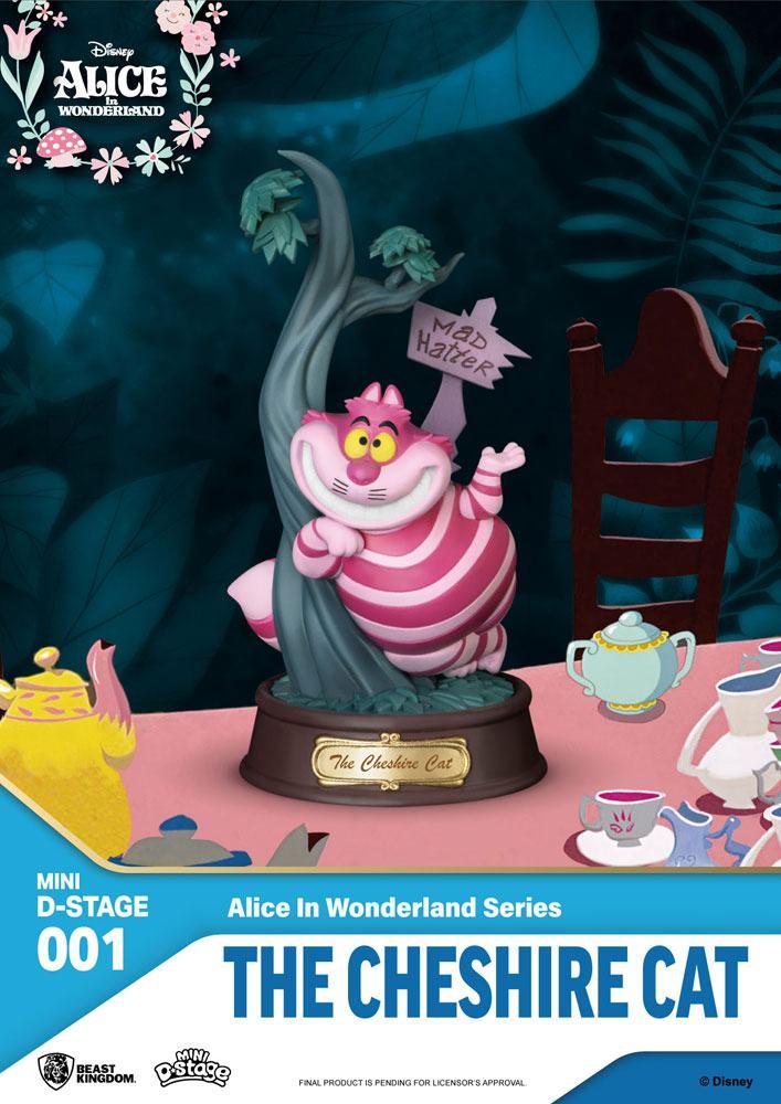 DISNEY - The Cheshire Cat - Statue Mini Diorama 10cm