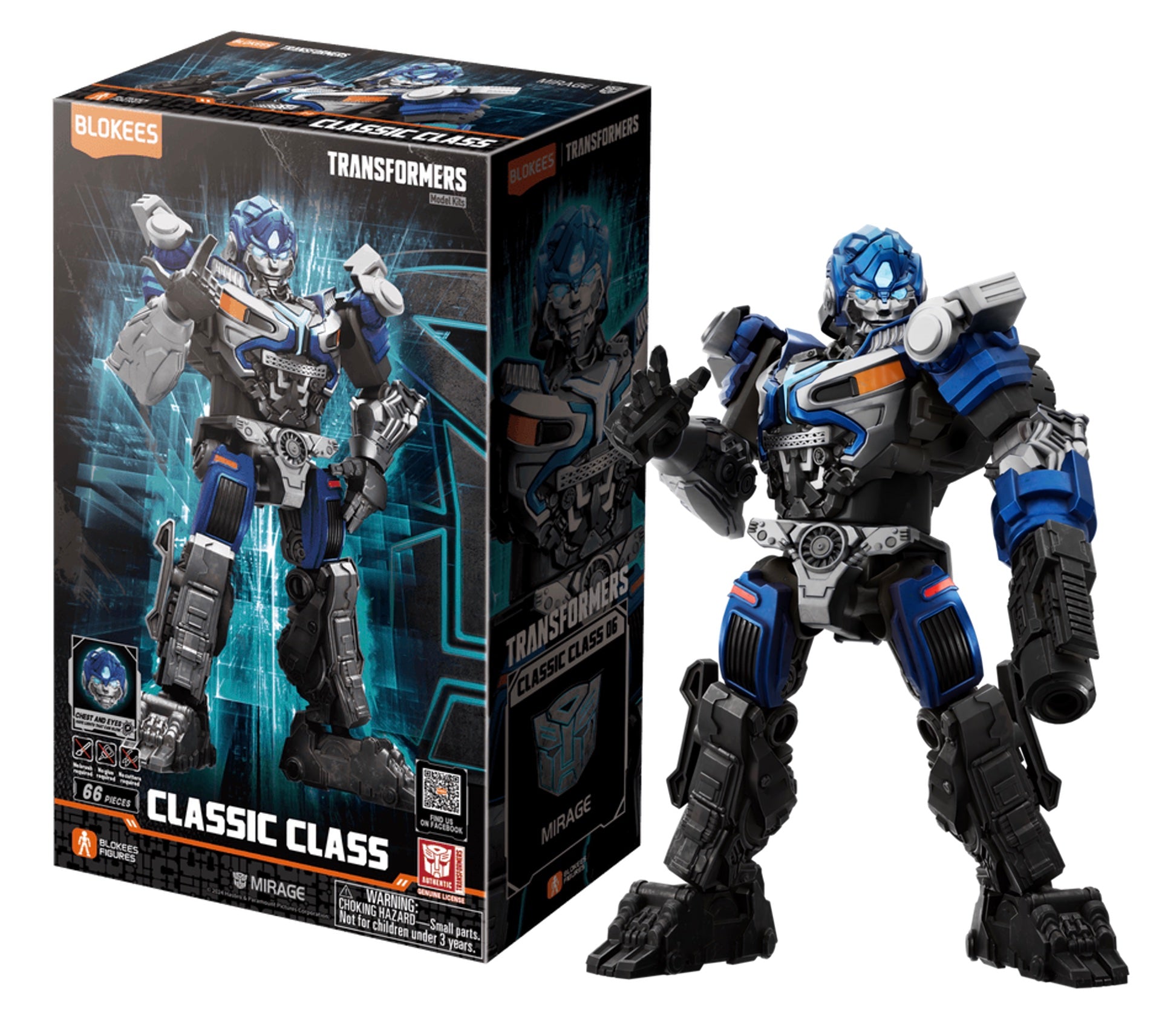 TRANSFORMERS - Mirage - Model Kit Classic Class Blokees