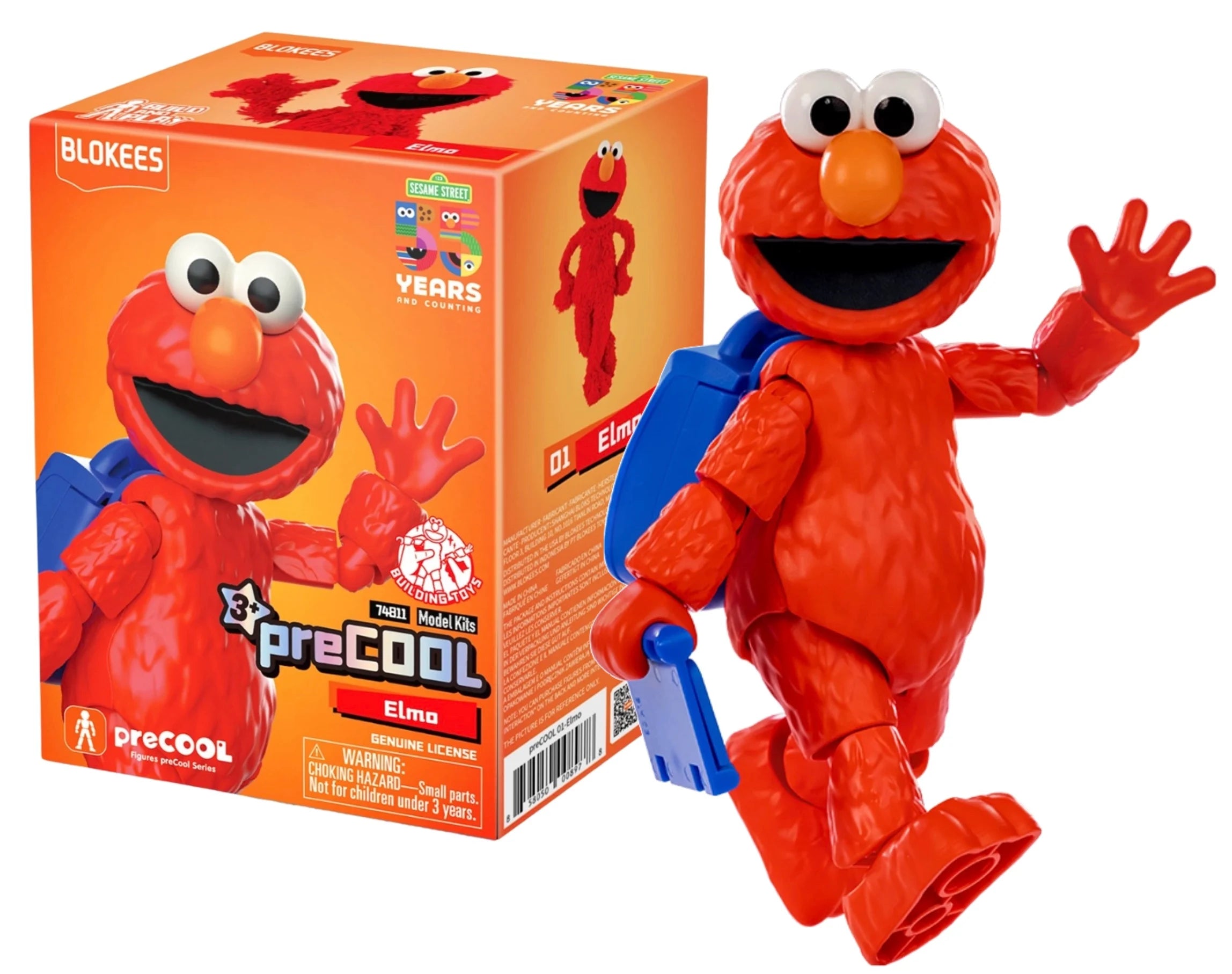 SESAME STREET- Elmo - Model Kit Classic Class Blokees