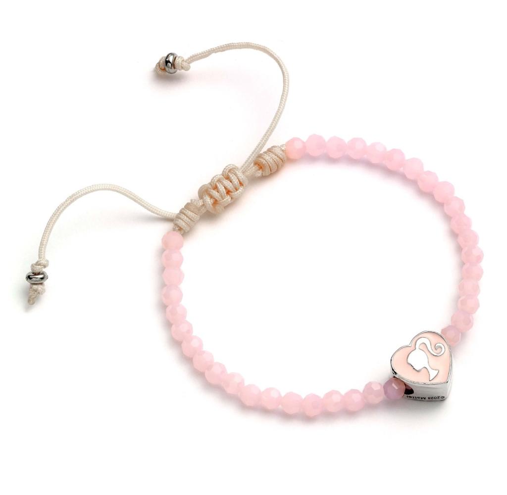 BARBIE - Pink Bead Bracelet - Haert