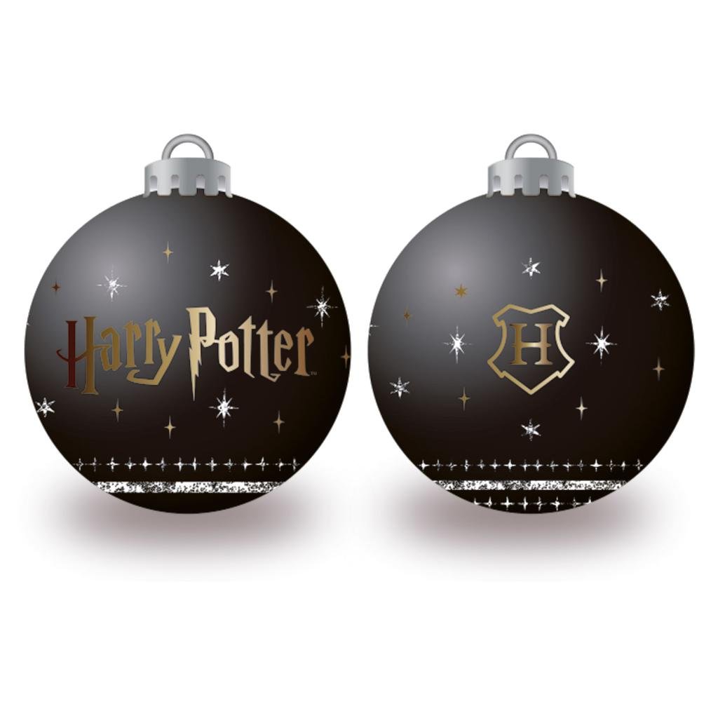 HARRY POTTER - Black - 6 Christmas Baubles Pack - 8 cm