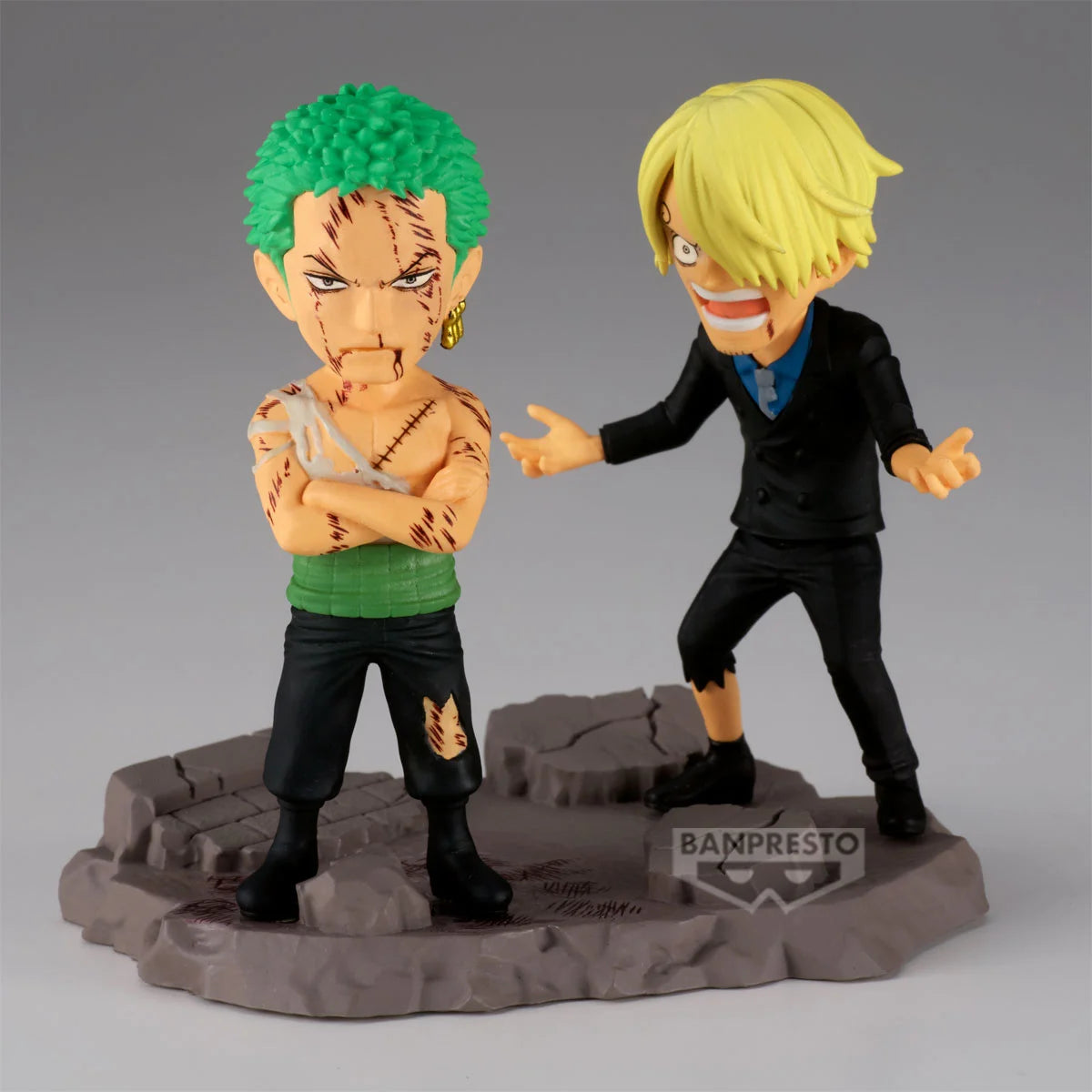 ONE PIECE - Roronoa Zoro & Sanji - Figure WCF Log Stories 8cm