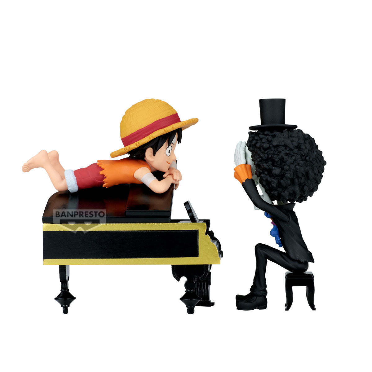 ONE PIECE - Luffy & Brook - Figure WCF Log Stories 8cm
