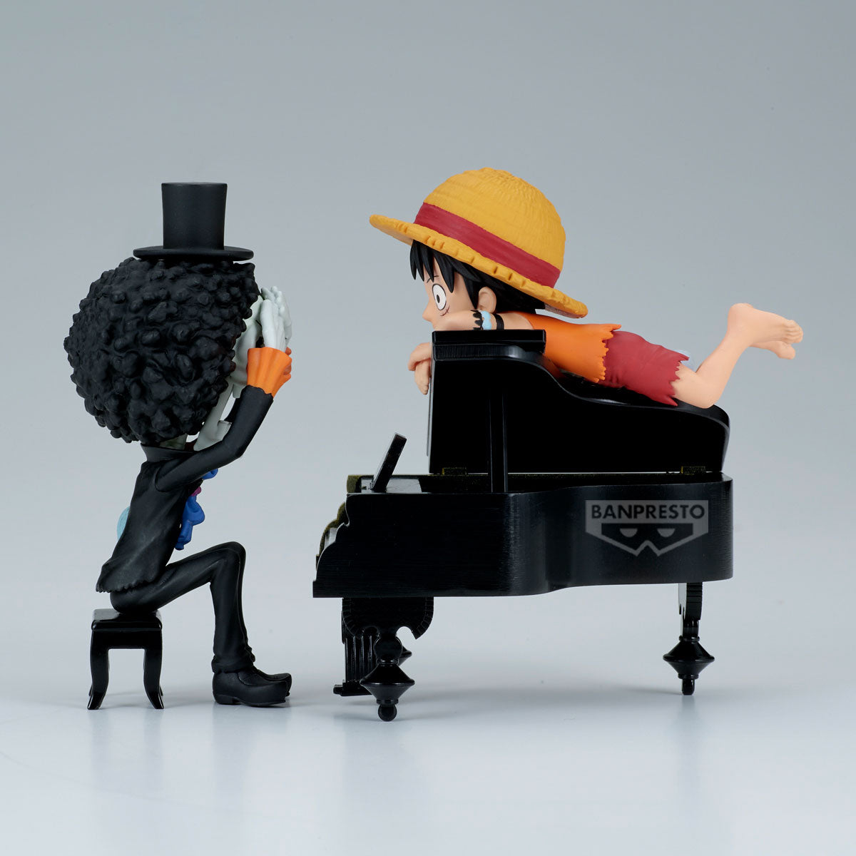 ONE PIECE - Luffy & Brook - Figure WCF Log Stories 8cm